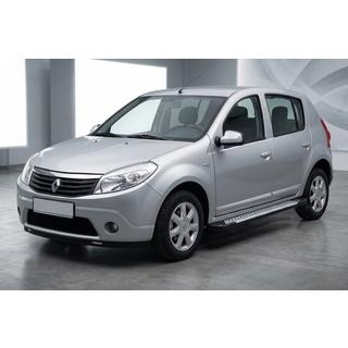 Side Steps Allmond Grey (2 pcs, Aluminum) Renault Sandero 2007-2013 photo 1