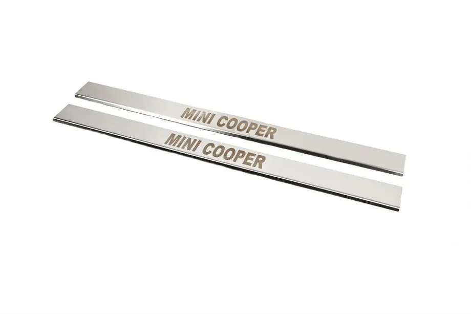 Mini Cooper R50/52/53 2000-2006 Door Sill Covers (Carmos, 2 pcs, Stainless Steel) Image