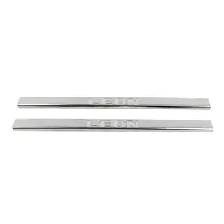 Carmos Door Sill Protectors (2-door, Stainless Steel) Seat Leon 2013-2020 photo 2