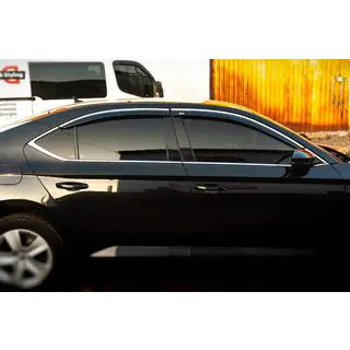 Window Deflectors with Chrome Trim SD (4 pcs, Niken) photo 3