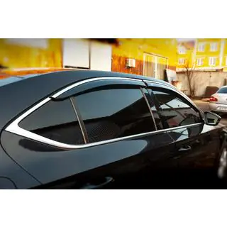 Window Deflectors with Chrome Trim SD (4 pcs, Niken) photo 2