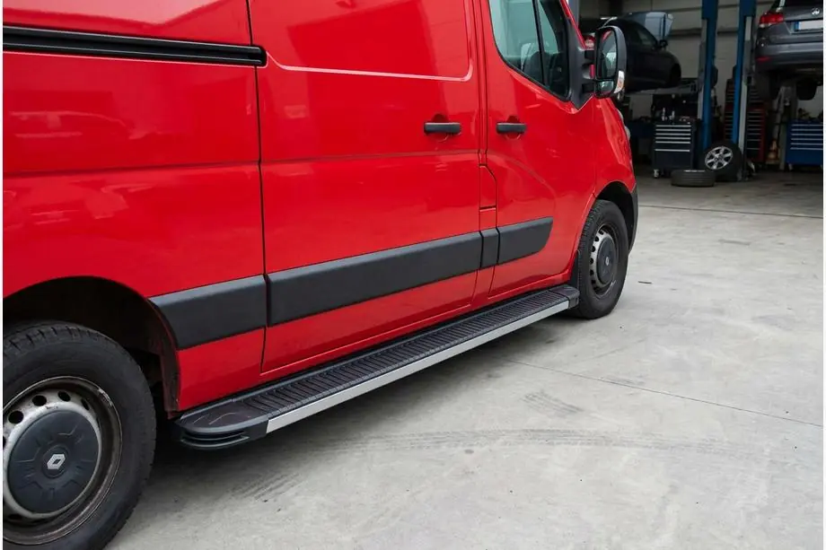 Renault Master 2011-2023 Side Steps Maya V1 (2 pcs, Aluminum) Image