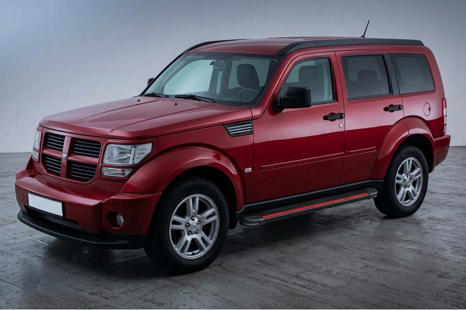 Dodge Nitro 2006-2011 Side Steps Maya Red (2 pcs, Aluminum) Image