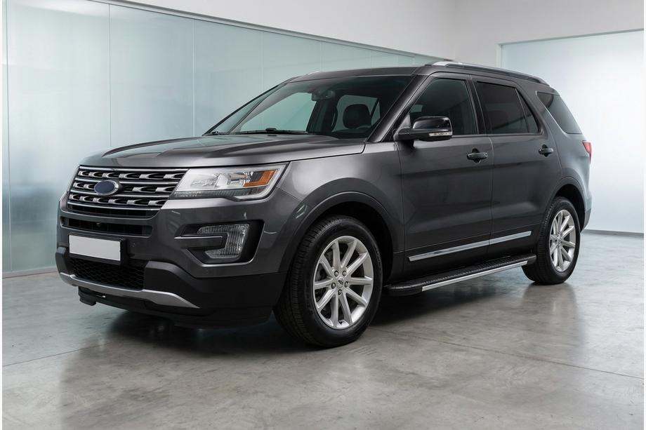 Ford Explorer 2011-2019 Side Steps Bosphorus Grey (2 pcs, Aluminum) Image