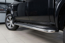 Ford Ranger 2007-2011 Side Steps Maydos V2 (2 pcs, stainless steel) photo 1