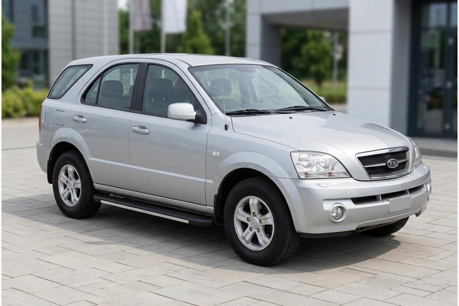 Kia Sorento I BL 2002-2009 Side Steps Bosphorus Grey (2 pcs, Aluminum) Photo 1