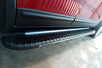 Kia Sorento II XM 2009-2014 Side Steps Bosphorus Grey (2 pcs, Aluminum) 2013-2016 photo 2