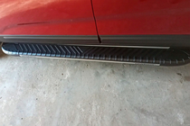 Kia Sorento II XM 2009-2014 Side Steps Bosphorus Grey (2 pcs, Aluminum) 2013-2016 photo 4