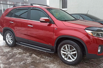 Kia Sorento II XM 2009-2014 Side Steps Bosphorus Grey (2 pcs, Aluminum) 2013-2016 photo 8