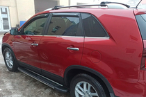 Kia Sorento II XM 2009-2014 Side Steps Bosphorus Grey (2 pcs, Aluminum) 2013-2016 photo 9