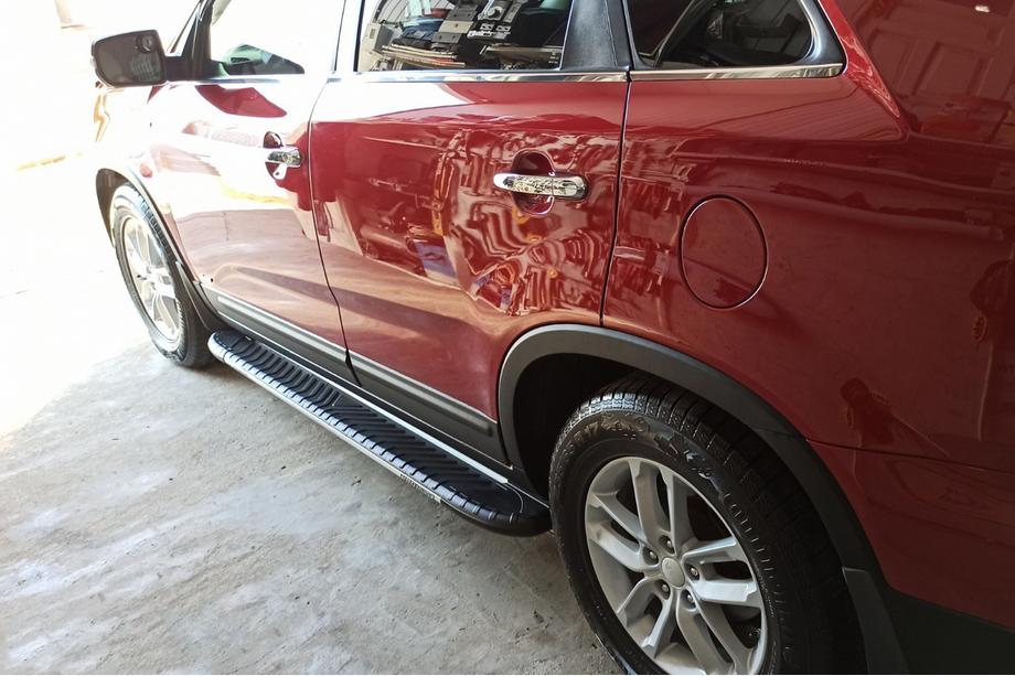 Kia Sorento II XM 2009-2014 Side Steps Bosphorus Grey (2 pcs, Aluminum) Photo 3