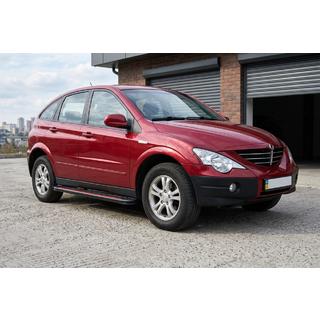 Side Steps Maya Red (2 pcs, Aluminum) SsangYong Action 2005-2018 photo 1