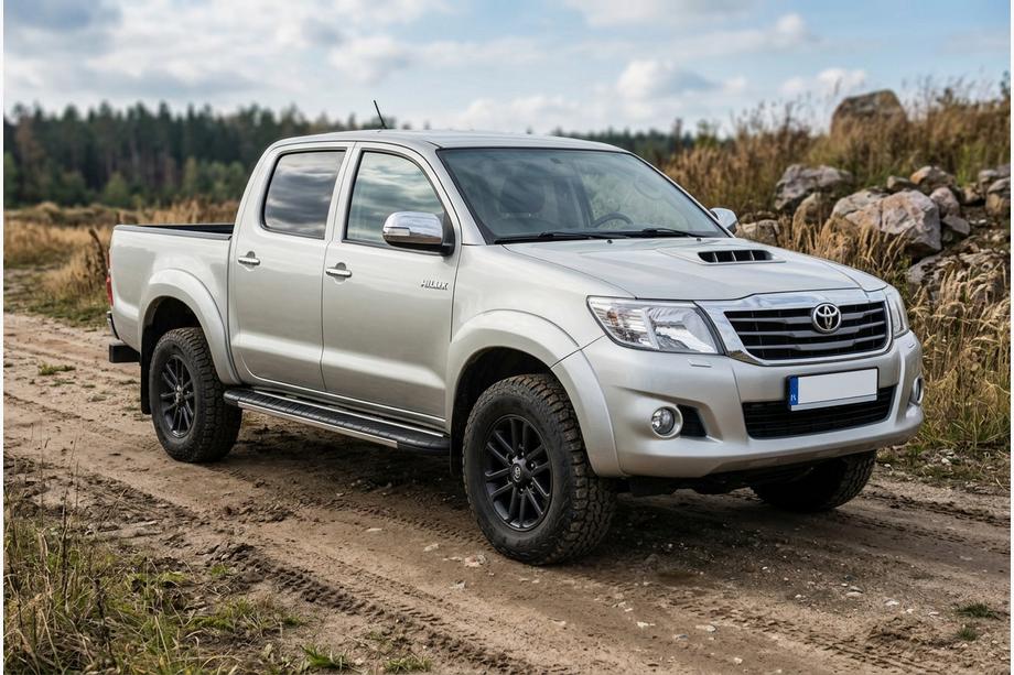 Toyota Hilux 2006-2015 Side Steps Bosphorus Grey (2 pcs, Aluminum) Photo 1