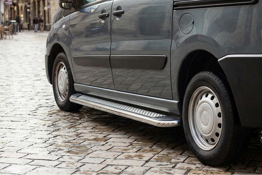 Citroen Jumpy 2007–2017 Side Steps Maydos V2 (2 pcs, Aluminum & Stainless Steel) Image