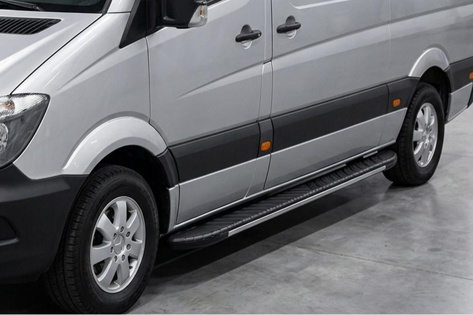 Volkswagen Crafter 2006-2016 Side Steps Bosphorus Grey (2 pcs, Aluminum) Image