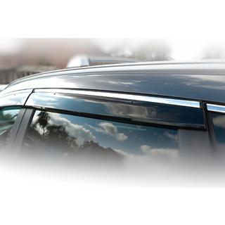 Window deflectors with chrome trim (4 pcs, HIC) photo 2