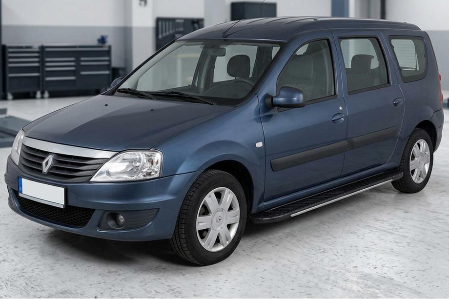Dacia Logan MCV 2004-2014 Side Steps Bosphorus Grey (2 pcs, Aluminum) Image