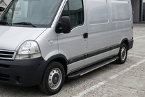 Nissan Interstar 2002-2010 Side Steps Bosphorus Grey (2 pcs, Aluminum) photo 1