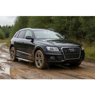 Side Steps New Vision Grey (2 pcs, Aluminum) Audi Q5 2008-2017 photo 1