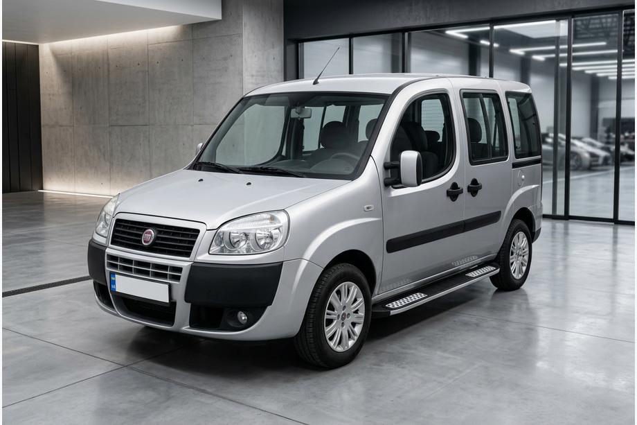 Fiat Doblo I 2005-2010 Side Steps Tayga V2 (2 pcs, Aluminum) Image