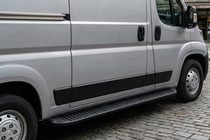 Fiat Ducato 2006-2025 Side Steps Tayga Black (2 pcs, Aluminum) photo 1