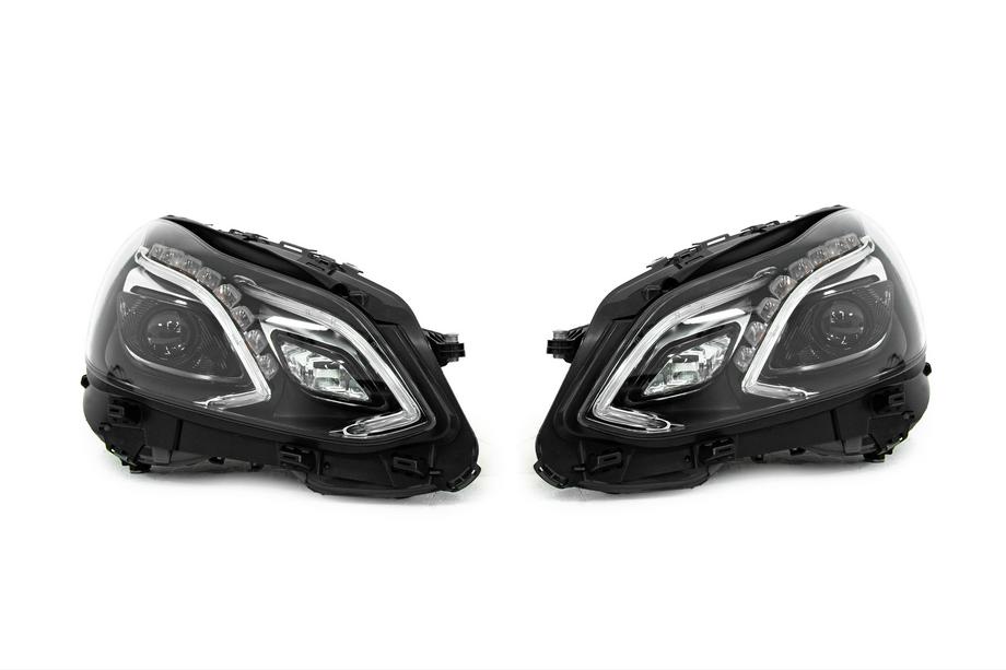 Mercedes E-сlass W212 2009-2016 Front headlights (2 pcs, facelift, with control units) Image
