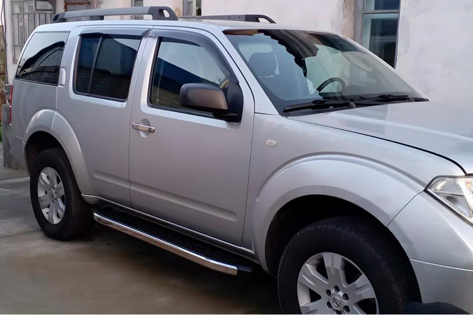 Nissan Pathfinder R51 2005-2014 Side Steps BlackLine (2 pcs, aluminum) Photo 4