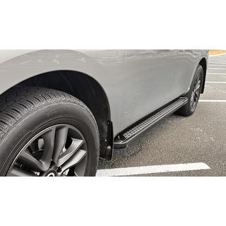 Side Steps New Vision Grey (2 pcs, Aluminum) Nissan Patrol Y62 2010-2024 photo 1
