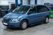 Chrysler Voyager 2001-2007 Side Steps Maya Blue (2 pcs, Aluminum) photo 1