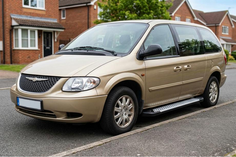 Chrysler Voyager 2001-2007 Side Steps Allmond Grey (2 pcs, Aluminum) Photo 1