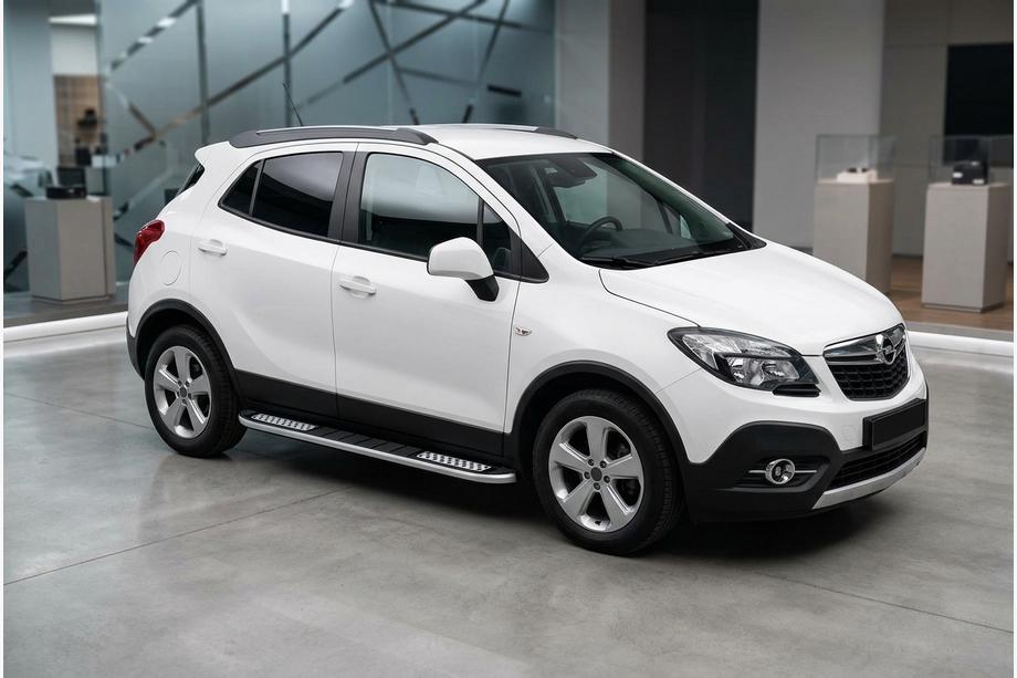Opel Mokka 2012-2021 Side Steps Tayga V2 (2 pcs, Aluminum) Image