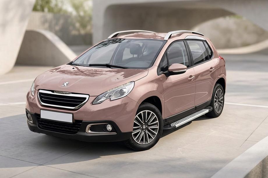 Peugeot 2008 2013-2019 Side Steps New Vision Grey (2 pcs, Aluminum) Image