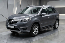 Renault Koleos 2008-2016 Side Steps Tayga Black (2 pcs, Aluminum) photo 1