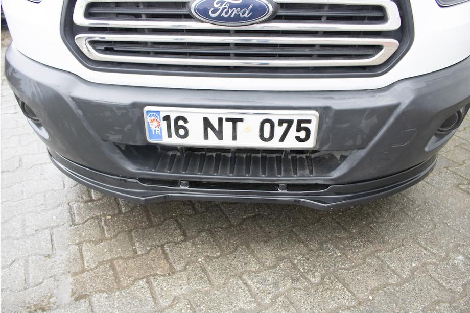 Ford Transit 2014- Front lip spoiler (2014-2019, ABS) Photo 7