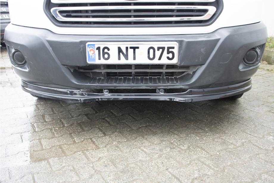 Ford Transit 2014- Front lip spoiler (2014-2019, ABS) Photo 5