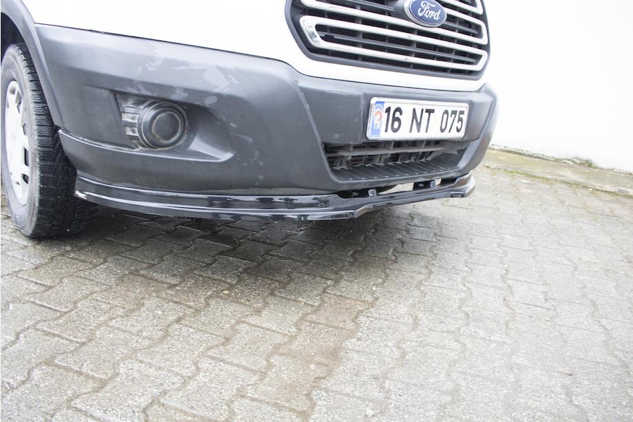 Ford Transit 2014- Front lip spoiler (2014-2019, ABS) Photo 6