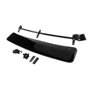 Windshield Visor (black gloss, 5mm) Nissan NP300 1999-2015 photo 4