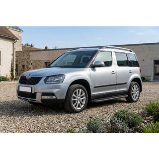 Side Steps Tayga Black (2 pcs, Aluminum) Skoda Yeti 2009-2017 photo 1