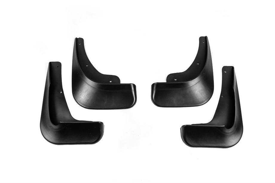 Mitsubishi Lancer X 2008- Premium Mud Flaps (Without Side Skirts, 4 pcs) Photo 1