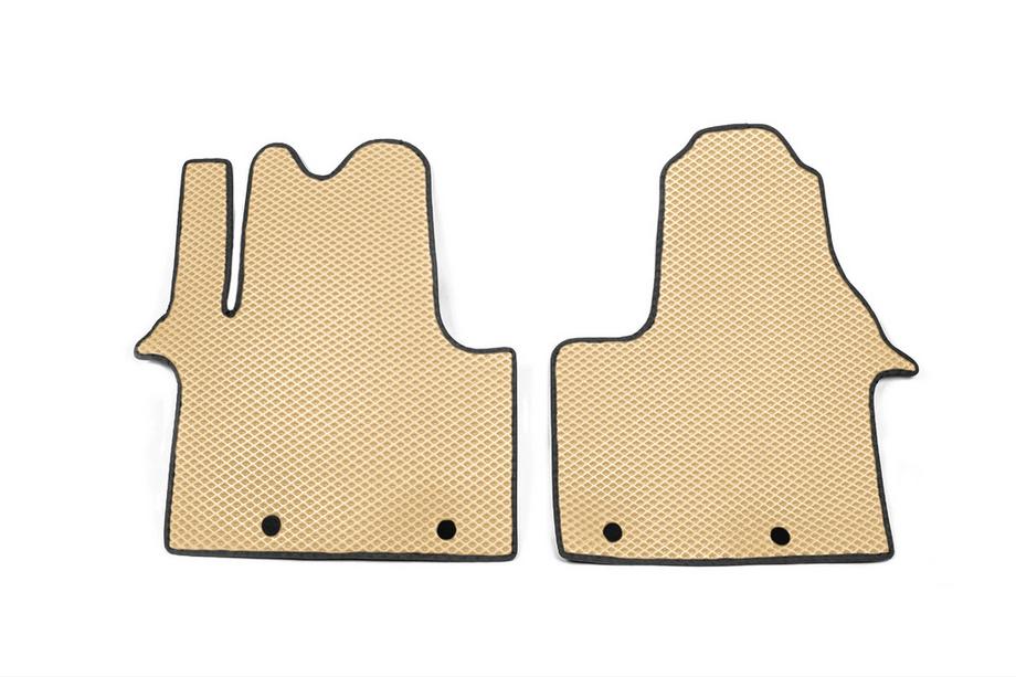 Renault Trafic 2015- Floor mats (2 pcs, EVA, beige) Image