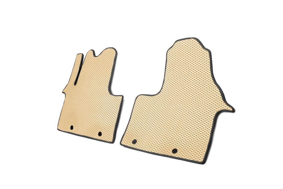 Fiat Talento 2016- Floor mats (2 pcs, EVA, beige) Image
