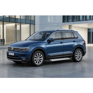 Side Steps New Vision Grey (2 pcs, Aluminum) Volkswagen Tiguan 2016-2023 photo 1