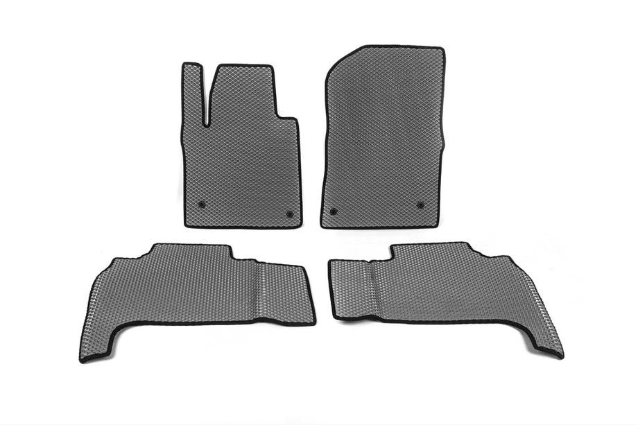 Lexus LX570/450d 2008-2022 Polyurethane Floor Mats (2008-2012, EVA, Gray) Image