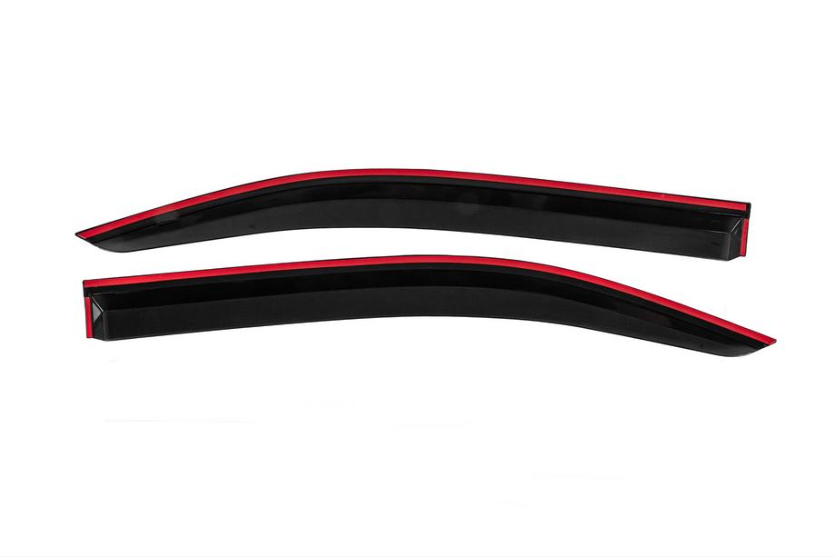 Citroen Berlingo/Multispace 2018- Window Deflectors with Chrome Trim (2 pcs, Niken) Photo 6
