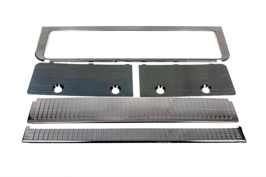 Toyota Land Cruiser 200 2007-2021 Trim Inserts Set (brushed dark aluminum) Photo 7