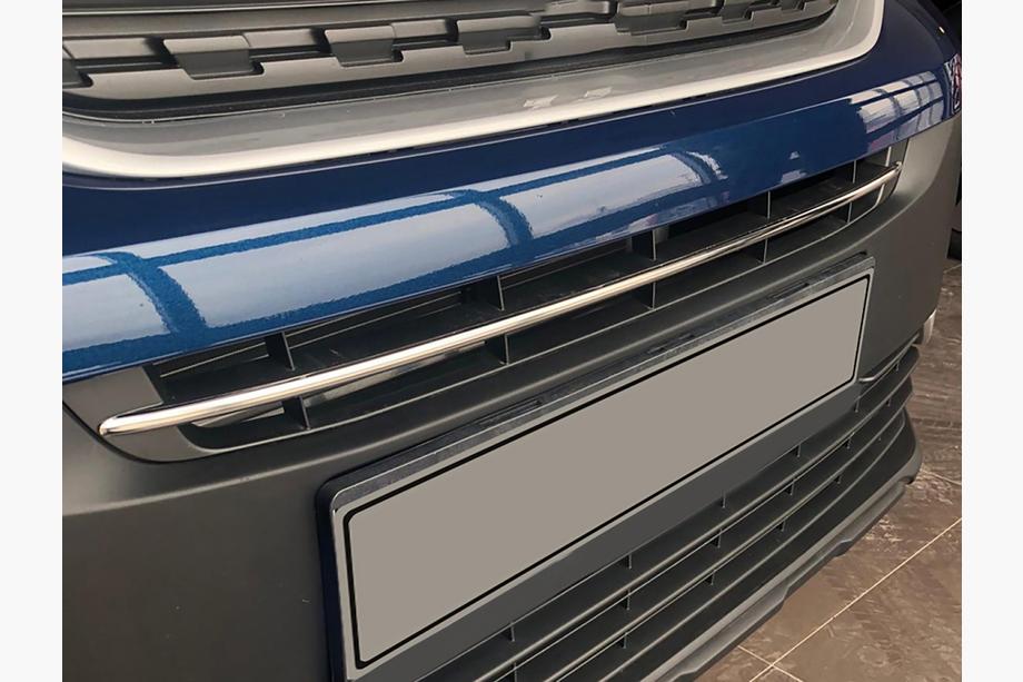 Peugeot Partner/Rifter 2019- Chrome strip for bumper (stainless steel) Image