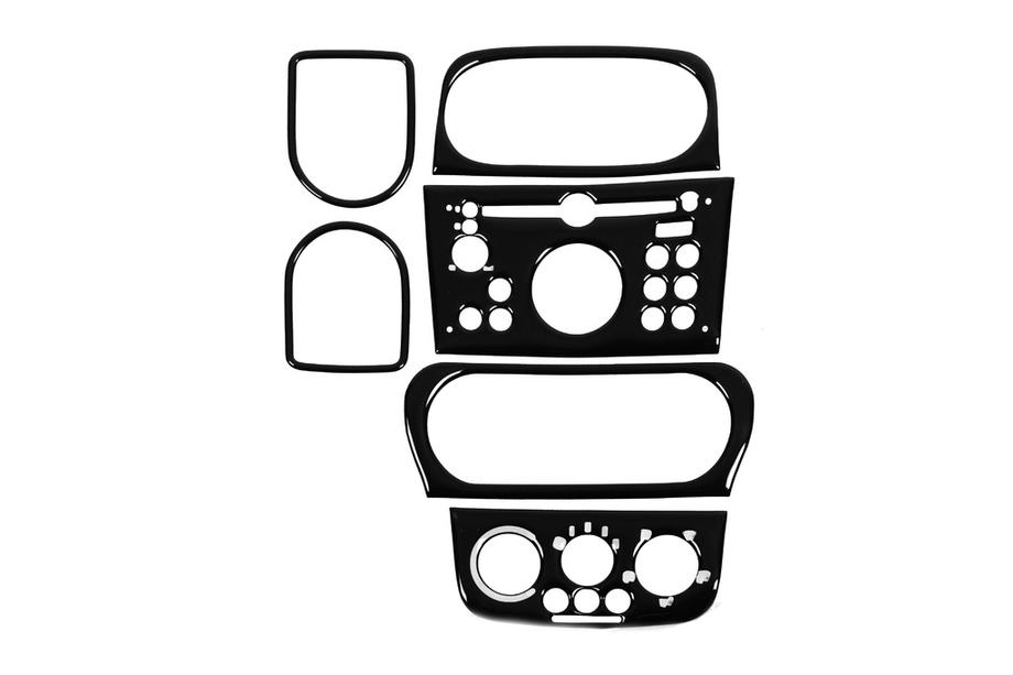 Opel Combo 2002–2012 Dashboard Trim Covers Piano Black Photo 2