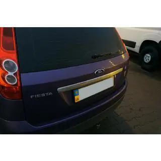 Chrome trim above license plate (stainless steel) photo 3