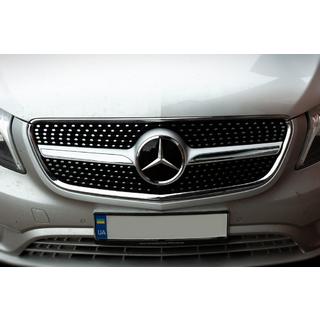 Front Grille Diamond (2014-2023 for Vito W447) Mercedes Vito/V-class W447 2014- photo 3