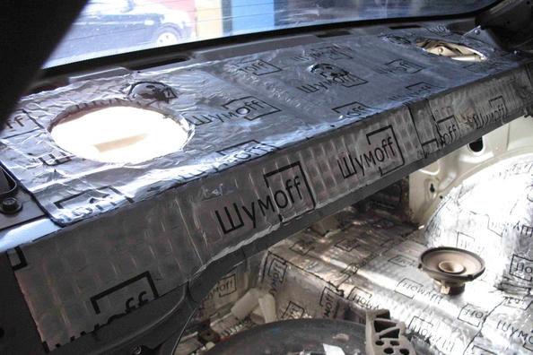 Do-it-yourself soundproofing of the rear shelf Lanos Photo 1